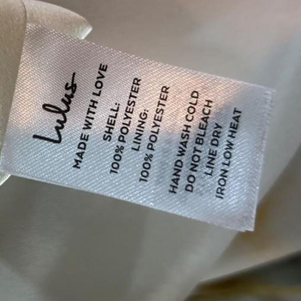 Lulus Watercolor Satin Cowl Neck Halter Dress XL - Picture 5 of 5